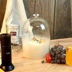 Smoke Glass Cloche with Walnut Base for Food Smoking, Cocktails & Display - Image 3