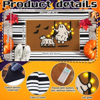 Moucuny 2 Pcs Halloween Coir Doormat Outdoor Glowing, Non Slip - Image 6