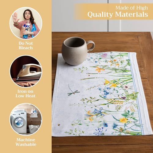Maison d' Hermine Placemats Set of 4 Reusable 100% Cotton (13"x19") - Image 3
