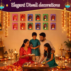 Retisee 12 Sets Diwali Paper Deep Jharokha Wall Decor for Pooja, Creative - Image 5