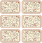 patdrea Designer Vintage French PVC Placemats Set of 6,12"x17"-Kulom A by patdrea