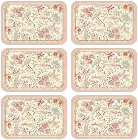 patdrea Designer Vintage French PVC Placemats Set of 6,12"x17"-Kulom A by patdrea