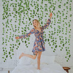 ARTKAIKE Fake Vines for Room Decor Aesthetic Artificial Plant Ivy Leaves Hanging Greenery Garlands for Home Bedroom Wall Wedding Party Decor (504FT 72PCS Vines) - Image 3
