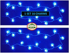 Ramadan Lights [8 Pack] Ramadan Mubarak Wall Decoration Ramadan Favors Ramadan DIY Eid Decor (8 Blue Lights) - Image 3