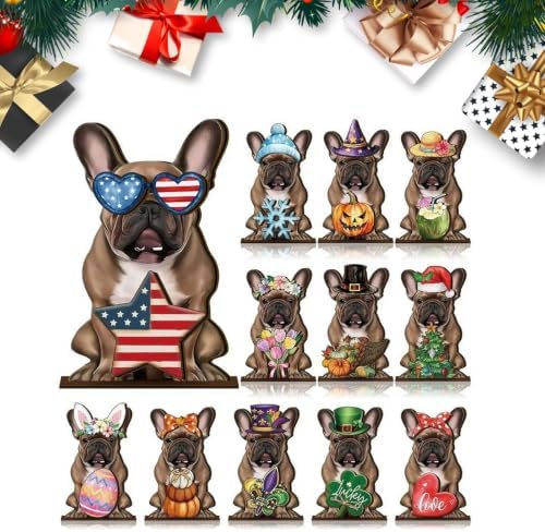 Interchangeable Wooden Animal Decor Magnetic Seasonal Figurine (Z) - Image 6
