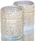 Richland Pearly Candle Holders Mercury Large Metallic Gold Set of 24 by Richland