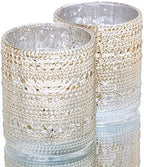 Richland Pearly Candle Holders Mercury Large Metallic Gold Set of 24 by Richland