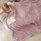 Bedsure Soft King Size Blankets for Bed Pink 108"x90" - Image 4