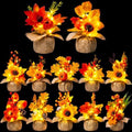 Giegxin 12 Pack Fall Decor Table Centerpiece with 120 LEDs, Delicate by Giegxin