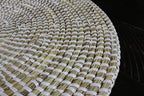Senegal Placemats/African Bohemian Woven Seagrass Placemats/Natural Wicker Round Basket Placemats/Decorative Hanging Wicker Plates/Hanging Wall Decor (White) - Image 5