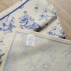 FINGERCRAFT Cloth Napkins Set of 8 Cotton Linen, 20x20 Inch, Toile - Image 5