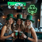 Shamrock Neon Sign, St. Patrick's Day Decorations with USB/Battery Powered, LED Clover Lucky Green Neon Lights for Man Cave Bar Pub Home Party Room Wall Decor (Clover, 2 Clover) - Image 5