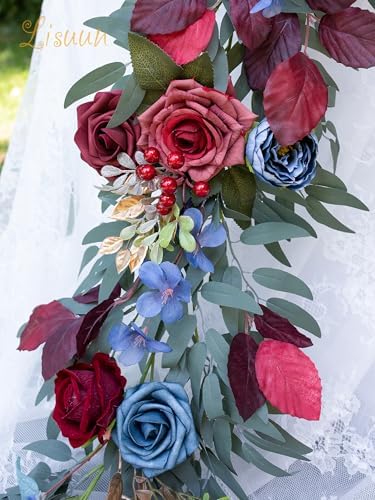 Lisuun 9FT Artificial Wedding Arch Flower Garland for Table Decor - Image 4