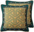 patdrea Designer Velvet Couch Throw Pillow Cover,Set of 2,18"x18"-NoahA by patdrea