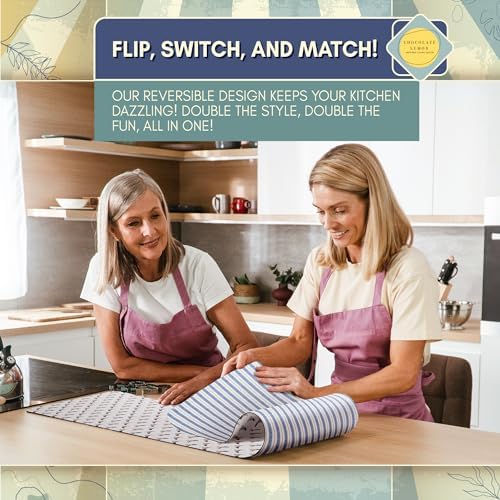 Trivet Table Runner - Heat Resistant 350F, Waterproof, Reversible for Hot Dishes, Plates & Pots (French Farmhouse, 48 inch) - Image 3