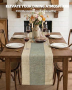 Table Runner, 13.8" × 72", 100% Natural Ramie, Handwoven - Image 3