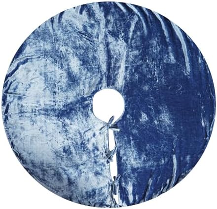 Sophia-Art Christmas Tree Skirt, Luxury Velvet Plush Skirt, Xmas Decoration Holiday Party Décor, Soft Velvet Home Décor Merry Christmas Party Christmas Tree Decorations (Light Blue,23 Inch) by Sophia-Art