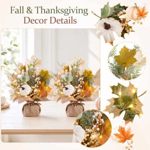 Fall Thanksgiving Table Decorations, Centerpieces for Tables, 2 Pack - Image 4