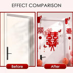 Chinese Double Happiness Wedding Room Decor Set - Traditional Style for Bridal Room, Door Decorations, Wedding Supplies. - Image 4