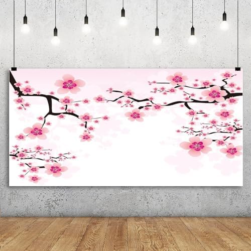 Leyiyi Romantic Cherry Blossoms Backdrop 20x10ft Photography Background Valentine's Day Decoration Soft Pink Love Theme Wedding Party Kids Girls Boys Adults Love Photo Booth Video Props - Image 2