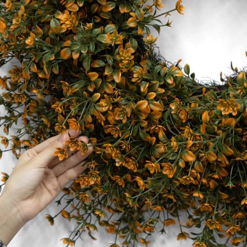 26 Inch Fall Boxwoods Wreaths for Front Door Large Wreath Home Decor - Image 5
