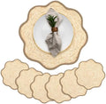 Jingmore 6 Pcs 15 Inch Handwoven Scalloped Placemat,Brown by Jingmore