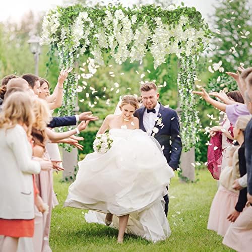 Findosom 20Pcs Total 144FT Wisteria Artificial Flowers Garland for Decor - Image 4