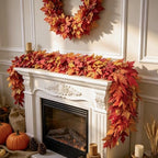 JORNOY 6FT Fall Leaves Garland for Mantle - Image 5