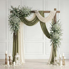 lovemoon 200 Pcs Mixed Greenery Artificial Eucalyptus Stems, Baby Breath Artificial Flowers Bulk and Eucalyptus Leaves for Wedding Bouquets Home Office Floral Decor (200, Green and White) - Image 6