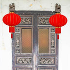 Chinese New Year Lantern, Traditional Spring Festival Hanging Ornament, Flocking Cloth Lantern with Tassels for Lunar New Year - Image 7