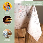 Maison d' Hermine Table Cloth Rectangle Table Reusable 100% Cotton 60"x90" - Image 3