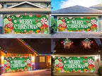 Christmas Garage Door Cover 7x16FT: Garage Merry Christmas Decorations with Bar Magnets & Ropes, Holiday Garage Door Banner Decorative Xmas for Indoor Outdoor with Installation Instructions - Image 7