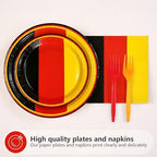 96 Pcs German Flag Themed Party Decorations, Serves 24 - Image 2