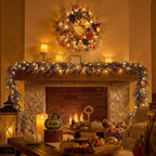 Valery Madelyn 9ft Artificial Norfolk Pine Fall Garland for Mantle - Image 4
