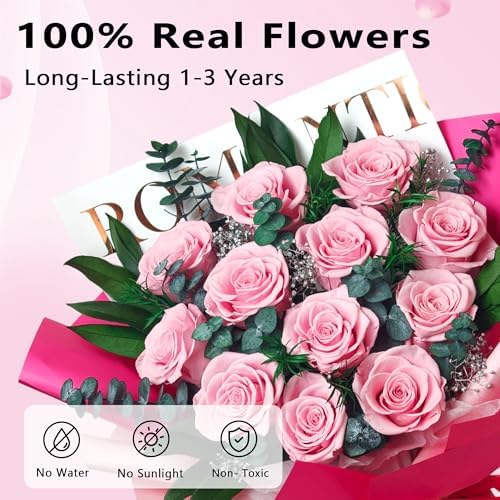 Vrioca Flowers for Delivery, Preserved Flowers Bouquets, Birthday Gifts for Women Mom - Image 2