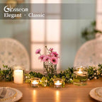 Glasseam Hurricane Glass Candle Holder 6Pcs Cylinder Vases for Centerpiece - Image 3