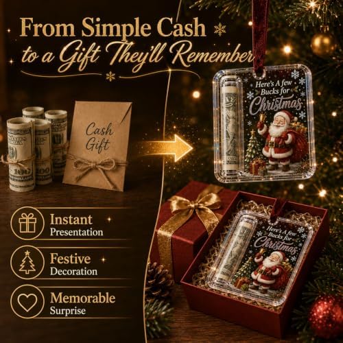 14Pcs Christmas Money Holders for Cash, 2027 Cash Gift Holder Ornament, Crystal Holiday Money Holder, Hanging Christmas Ornaments for Tree Decor & Stocking Stuffer Gifting (14PCS) - Image 5