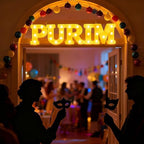 Honoson 5 Pcs Happy Purim Party Decorations Purim Light up Sign - Image 6