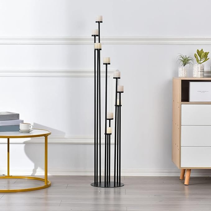 4pcs 9-Arm Floor Candelabra, Candle Holder for Home Decor - Image 7