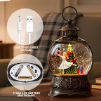 Christmas Snow Globe Lantern – Clara & Prince LED Music Water Globe, Swirling Glitter, Auto Timer – Vintage Lighted Tabletop Decor & Gift - Image 5