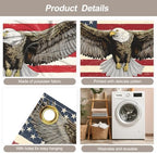 7 * 16FT Eagle USA Flag Garage Door Cover Decorations Independence Day Garage Door Banner for Outdoor Indoor Patriot Party Photography Backdrop - Image 3