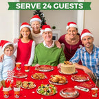 COYLAPY 189pcs Disposable Plates and Napkins Set for Christmas - Image 5