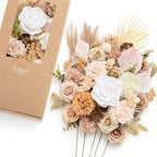 Ling's moment Artificial Wedding Fall Flowers Deluxe Combo, Boho & Nude by LingsMoment