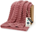 Bedsure Soft Twin Blanket for Bed Decor Gifts Dusty Pink 60"x80" by BEDSURE