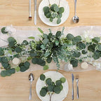 Tigeen 300 Pcs Artificial Eucalyptus Stems, 2 Styles Faux Greenery Leaves with Silver Dollar and Small Leaf Sprays for Wedding Bouquet DIY Floral Arrangements, Centerpieces, Home Decor (Green) - Image 6