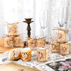 MTLEE 16 Pack Wooden Tealight Candle Holder Kit Guest Gifts, Boho - Image 4