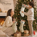 Personalized Christmas Stockings,Custom Embroidered Name Knit Stockings - Image 5