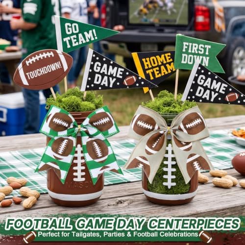 Daifunli 48 Pcs 6 Inch Football Bows for Wreaths - Image 5