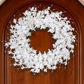 GTIDEA Summer Wreath, 24" Summer Door Wreath for Front Door Wreath, White by GTIDEA