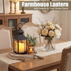 Novabright 6 Pcs Farmhouse Lantern Decor Set Candle Lanterns Vintage Roof - Image 5